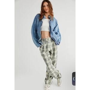 Free People Dolman Quilted Denim Jacket SIZE MEDIUM Blue